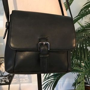 Nine West Black Leather Crossbody